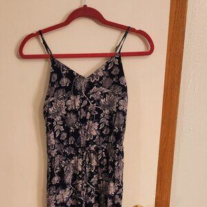 Jumpsuit Navy/White Floral